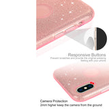 iPhone 7 Plus Glitter Case - Rose Gold