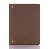 iPad 7 Leather Case - Light Brown