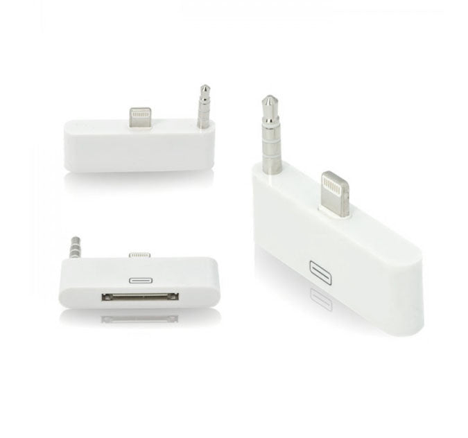 Lightning to 30-Pin Adapter with Audio White – Tangled