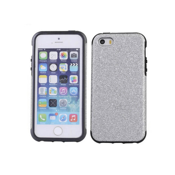 iPhone 5/5S Glitter Case - Silver - Tangled - 1