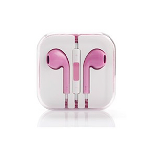 Earphones with Mic and Volume Control - Pink - Tangled