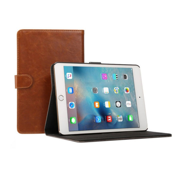 iPad 5 Leather Case - Light Brown
