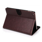 iPad 6 Leather Case - Dark Brown