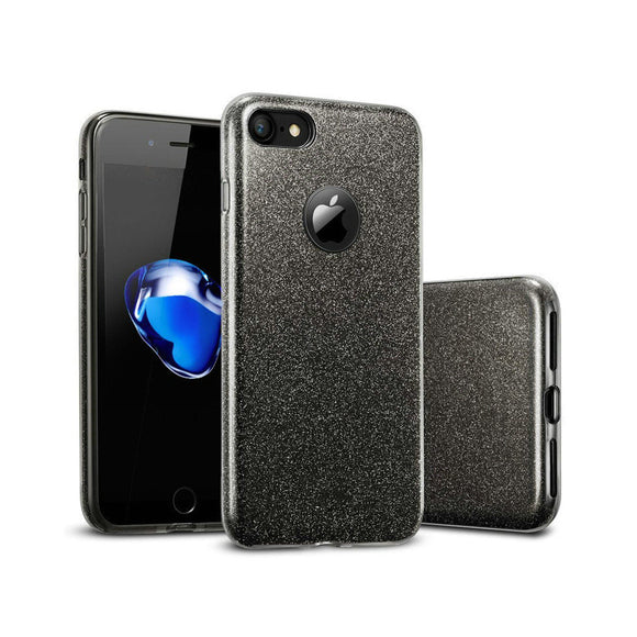 iPhone X/XS Glitter Case - Black