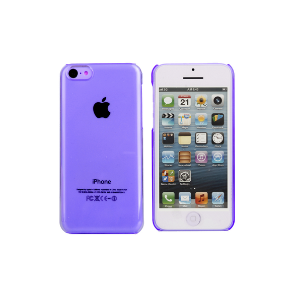 iPhone 4/4S Clear Case in Purple - Tangled
