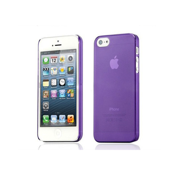 iPhone 5/5S Clear Frosted Case in Purple - Tangled